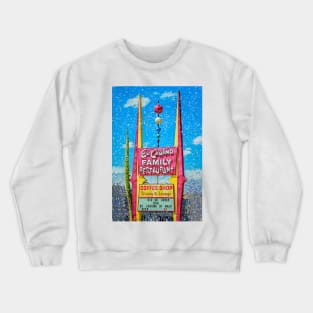 El Camino Family Restaurant Socorro New Mexico Sign Crewneck Sweatshirt